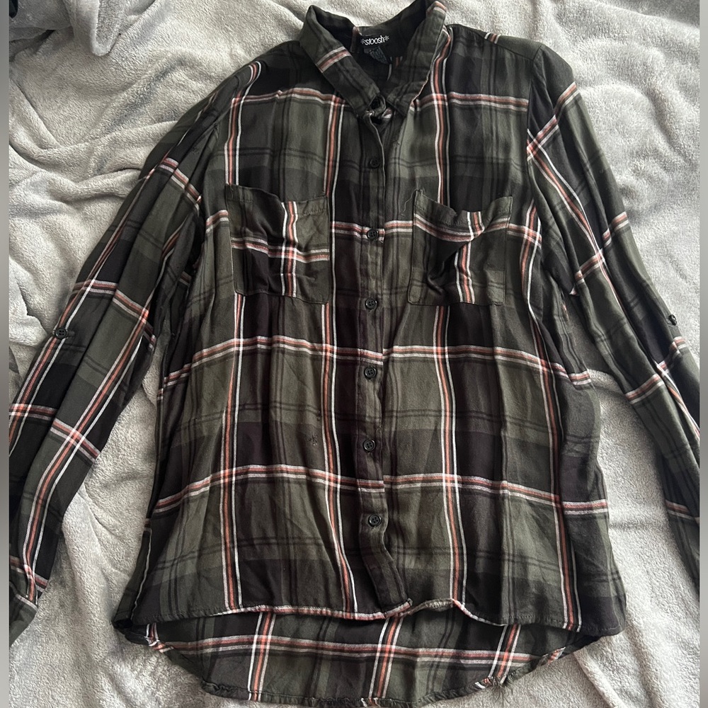 patterned button up shirt